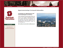 Tablet Screenshot of ferienpark-harz.de